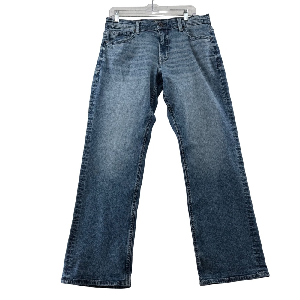 Reclaim Relaxed Bootcut Jeans Mens 32x32 Medium Wash Blue Cowboy Western Denim